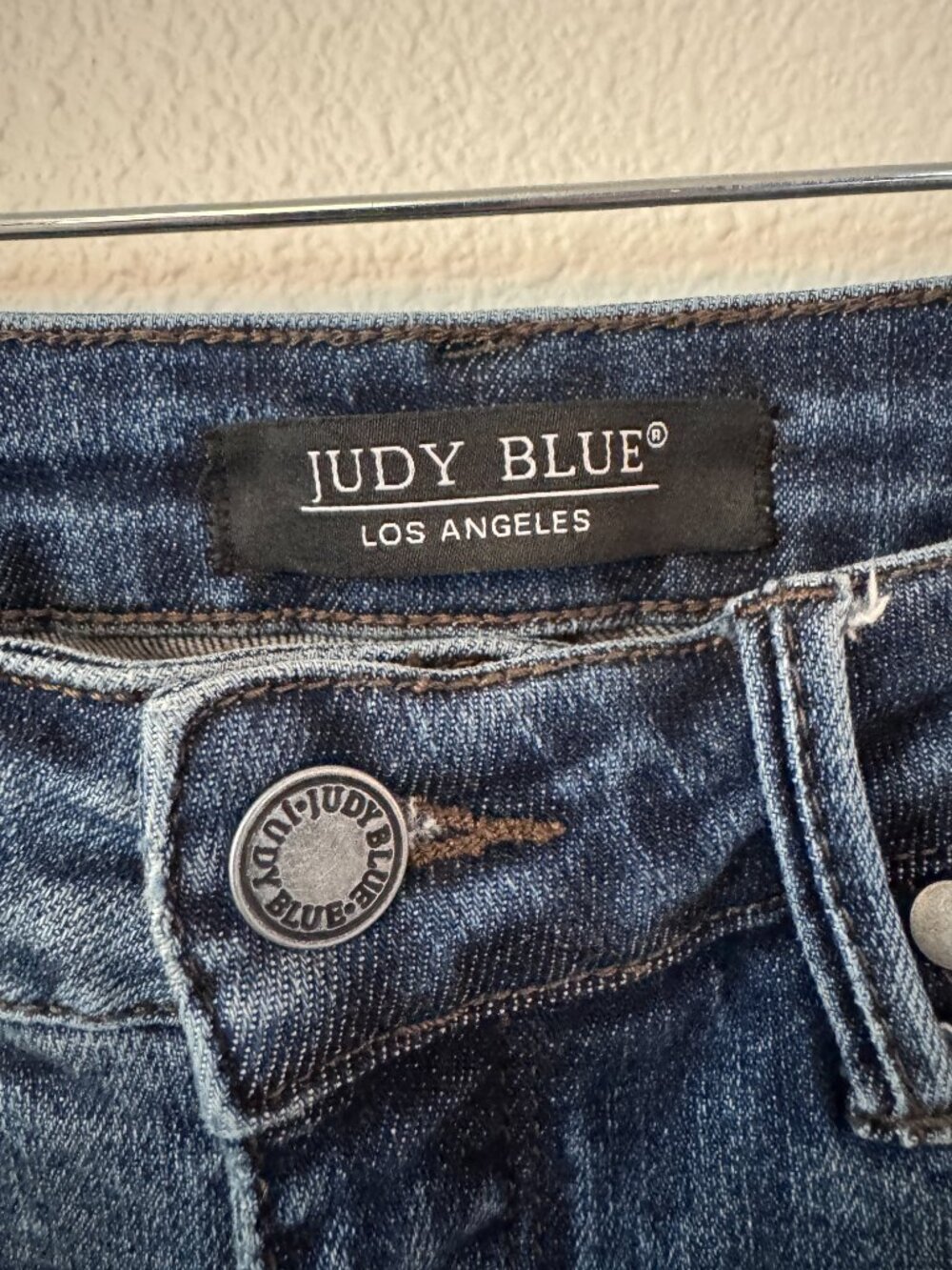 Judy Blue Mid Wash High Waist Distressed Skinny Jeans Size 9 / 29 - Picture 2 of 5
